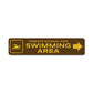 Swimming Area Sign