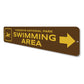 Swimming Area Sign
