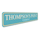Personalized City State Light Blue Sign