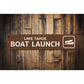 Boat Launch Lake Sign