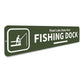 Fishing Dock Arrow Sign