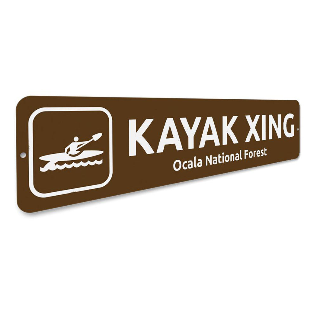 Kayak Crossing Sign