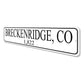 Personalized City State Mileage Sign