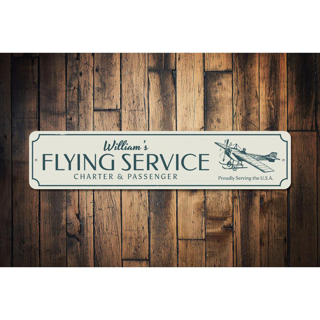 Flying Service Sign