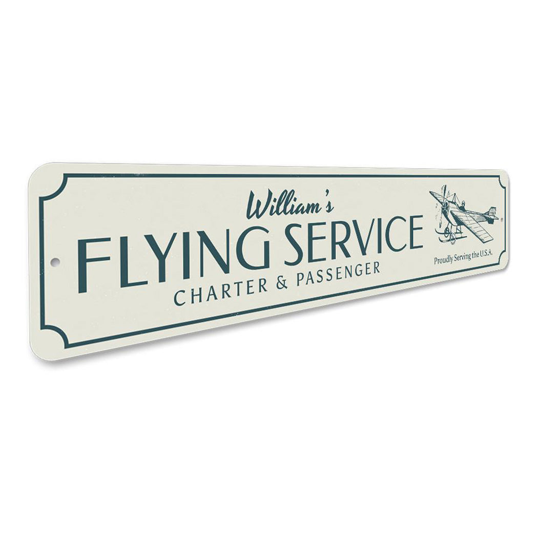 Flying Service Sign