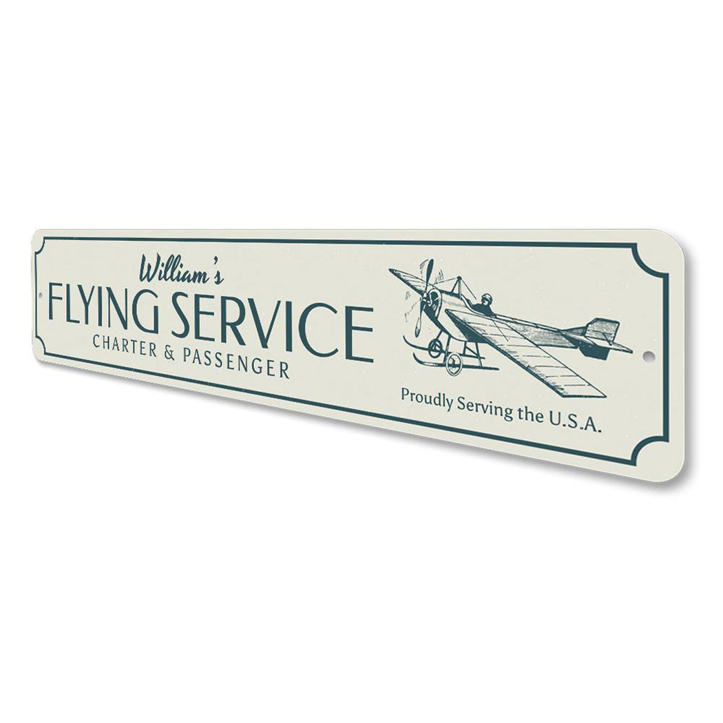 Flying Service Sign