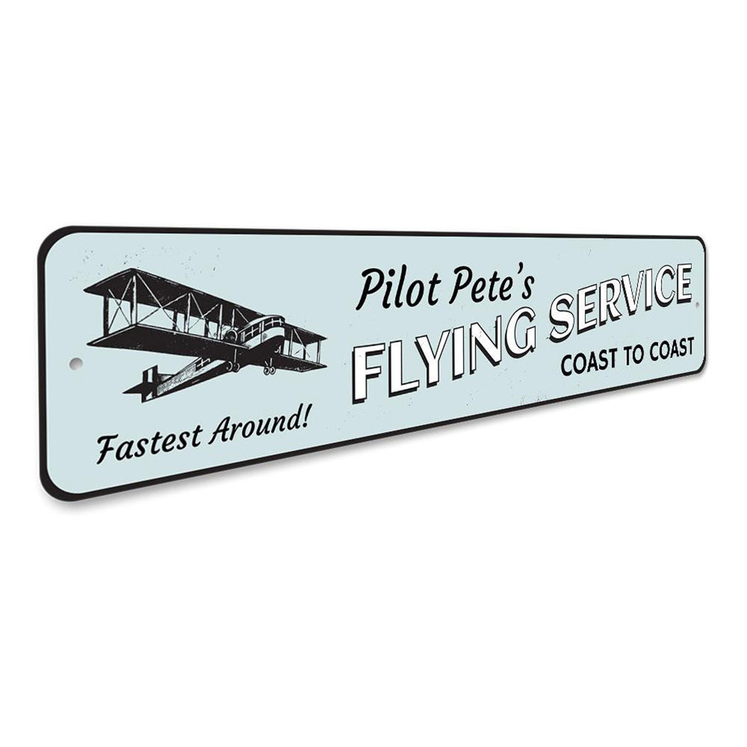 Coast to Coast Flying Service Sign