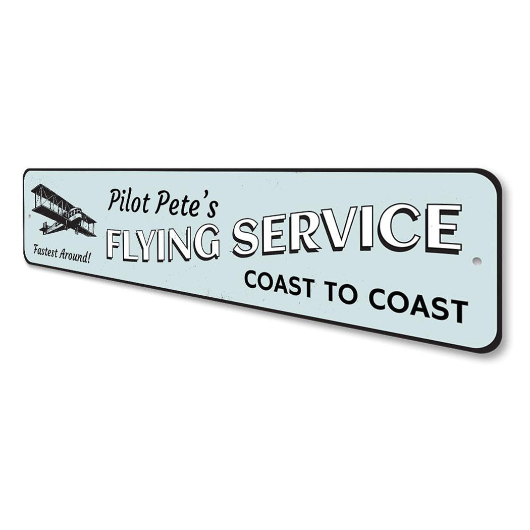 Coast to Coast Flying Service Sign