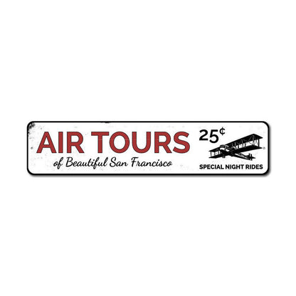 Air Tours Metal Sign