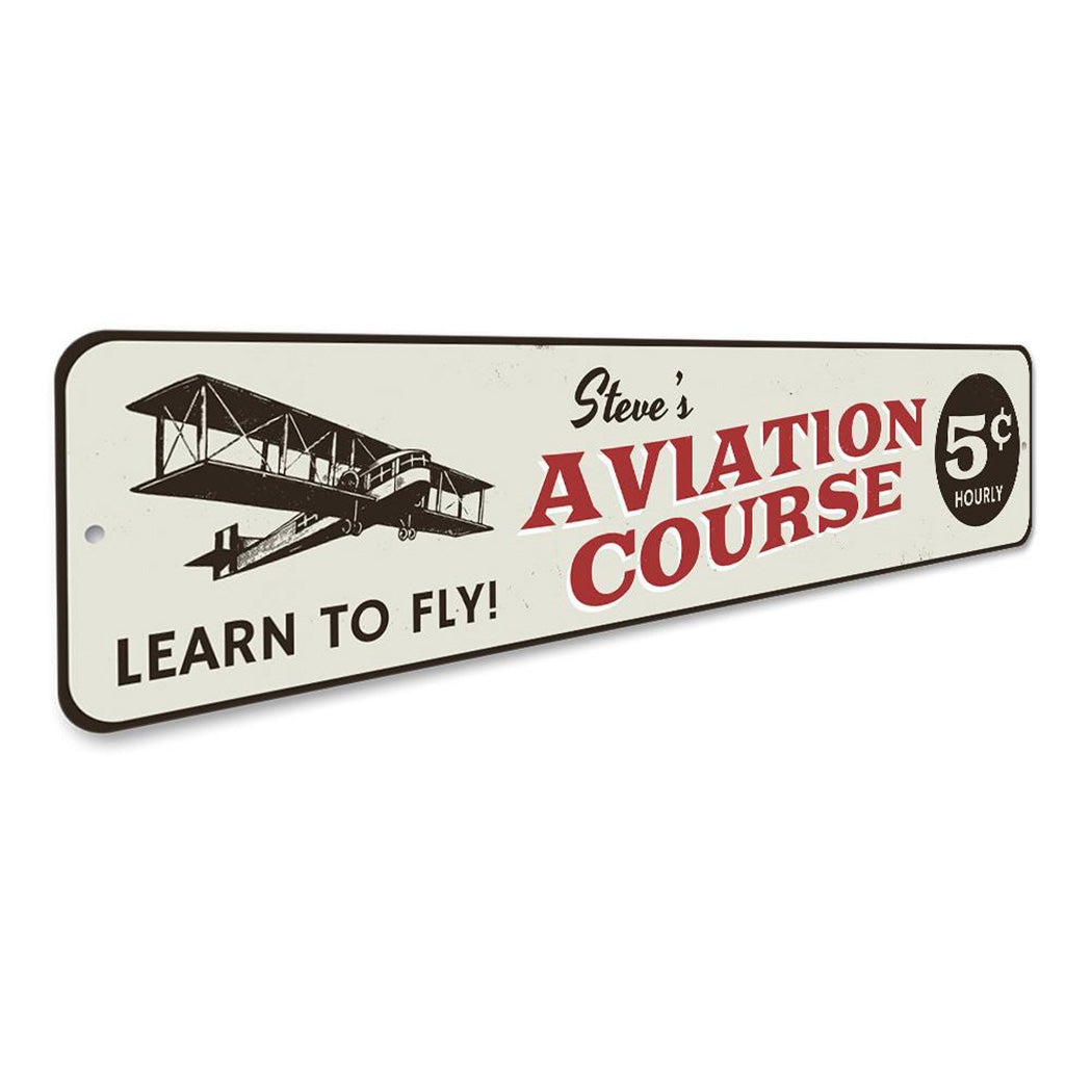 Aviation Course 5 cents Sign