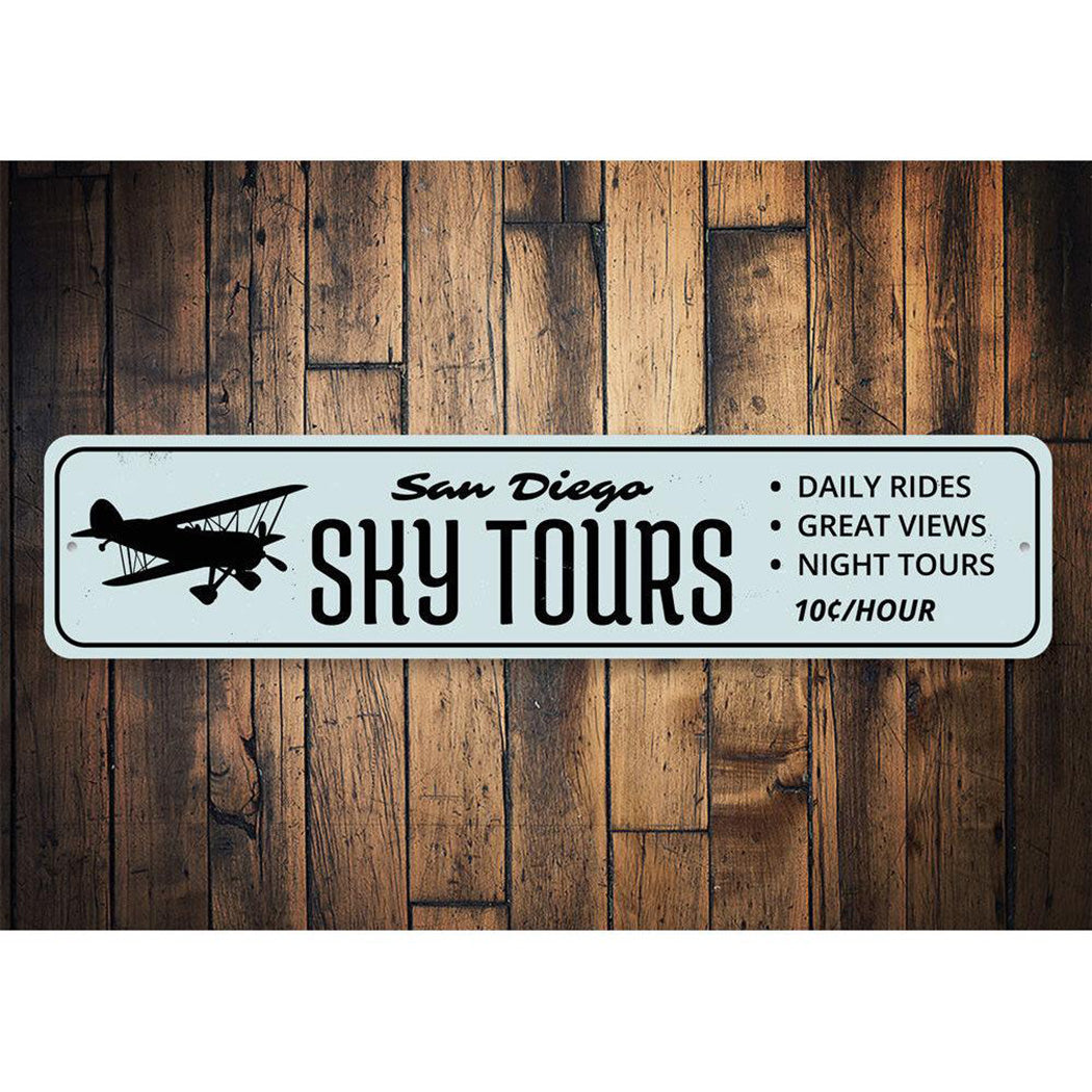 Sky Tours Sign