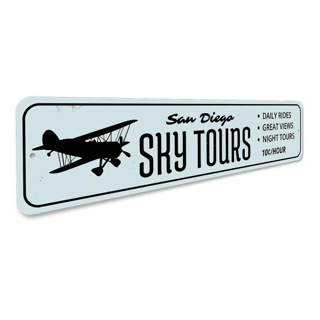 Sky Tours Sign
