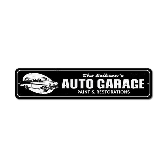 Auto Garage Metal Sign