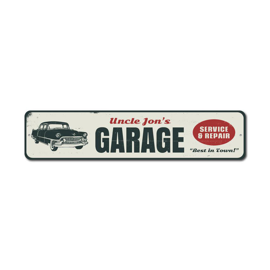 Service & Repair Garage Metal Sign