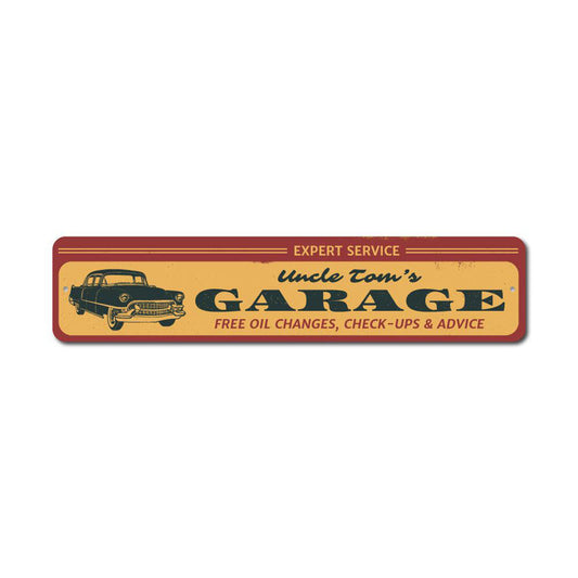 Expert Service Garage Metal Sign