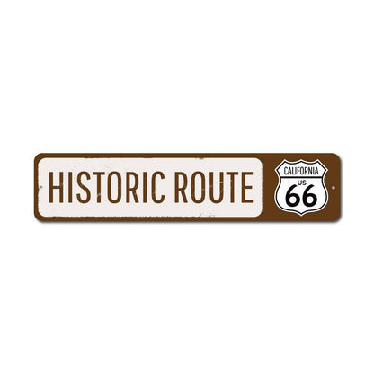 US Historic Route 66 Metal Sign