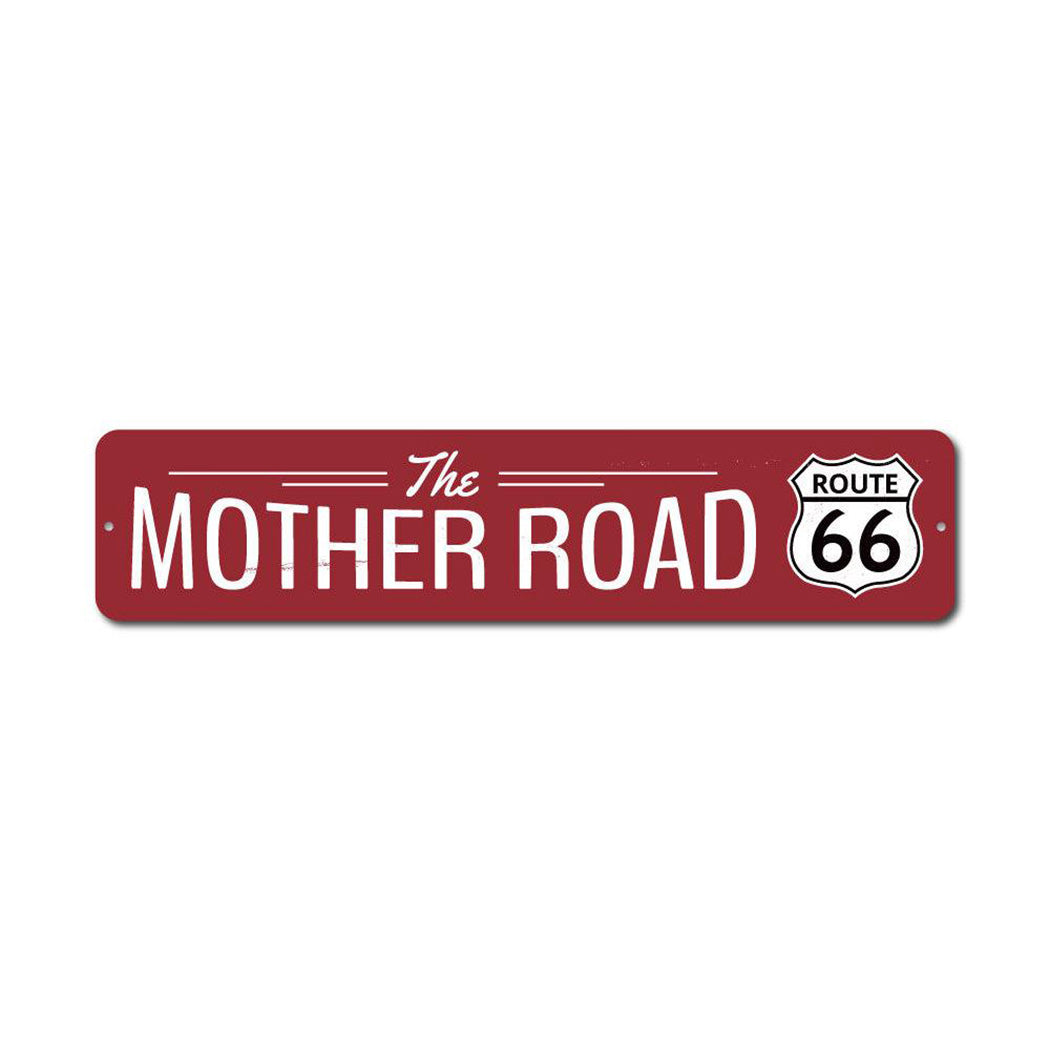 The Mother Road Metal Sign