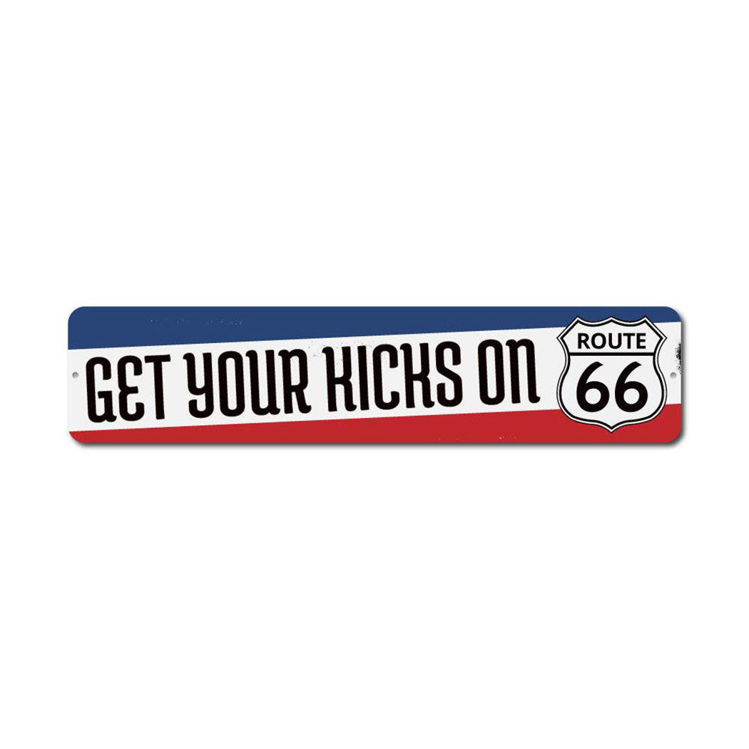 Get Your Kicks Route 66 Metal Sign