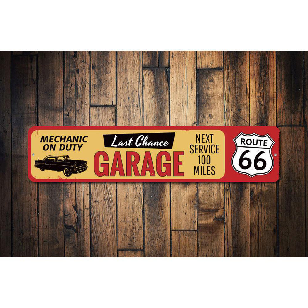 Last Chance Garage Route 66 Sign
