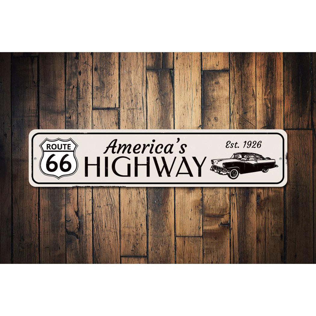 Est 1926 Route 66 Sign
