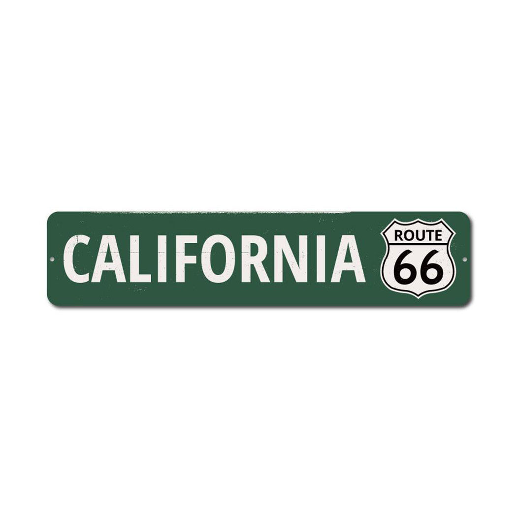 California Route 66 Metal Sign
