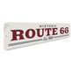 Route 66 Est Date Sign