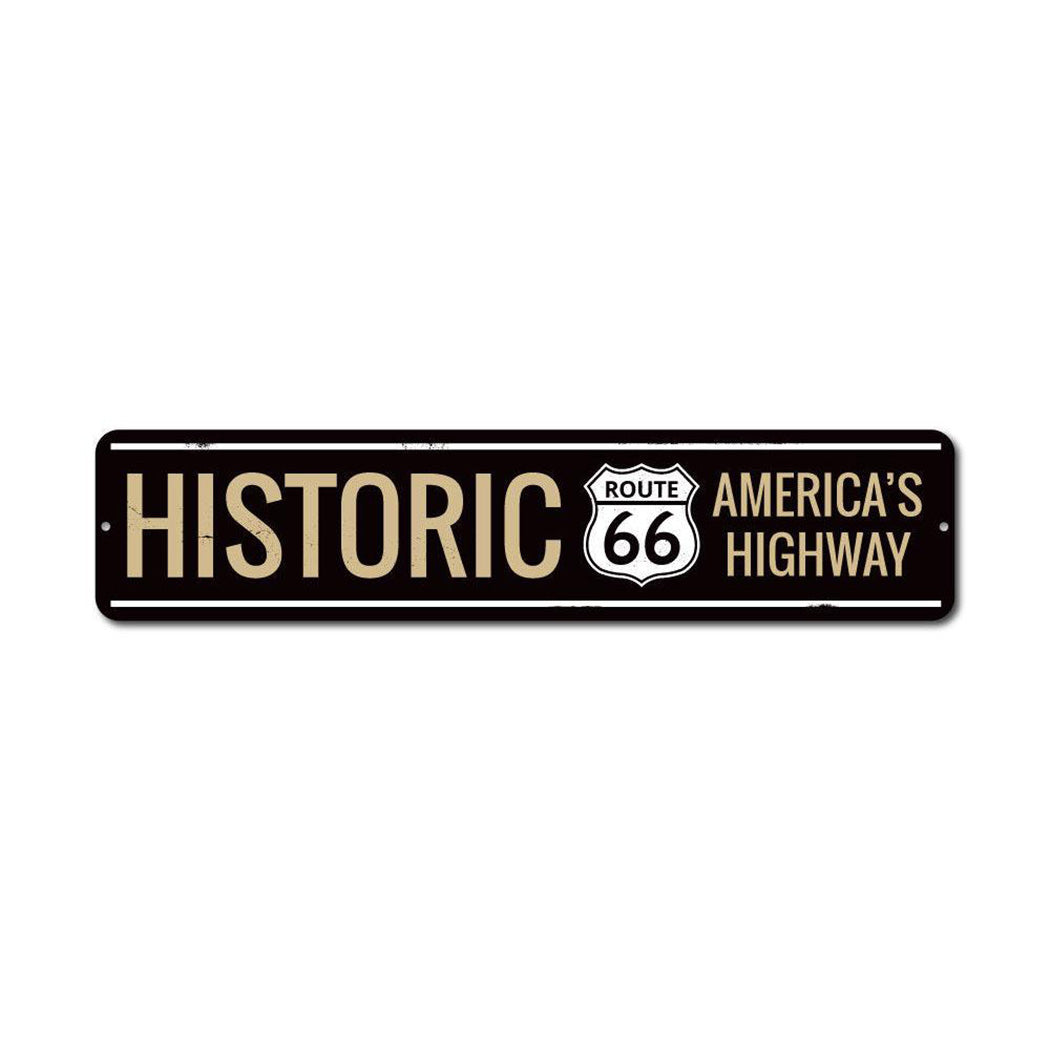 Historic America's Highway Route 66 Metal Sign