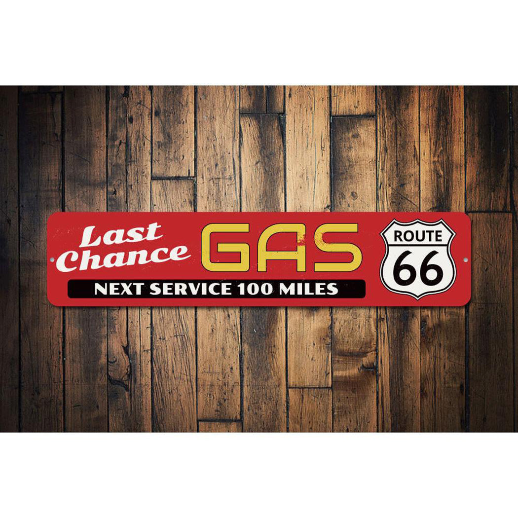 Route 66 Last Chance Gas Sign