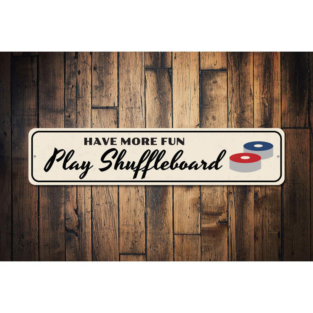 Fun Shuffleboard Sign