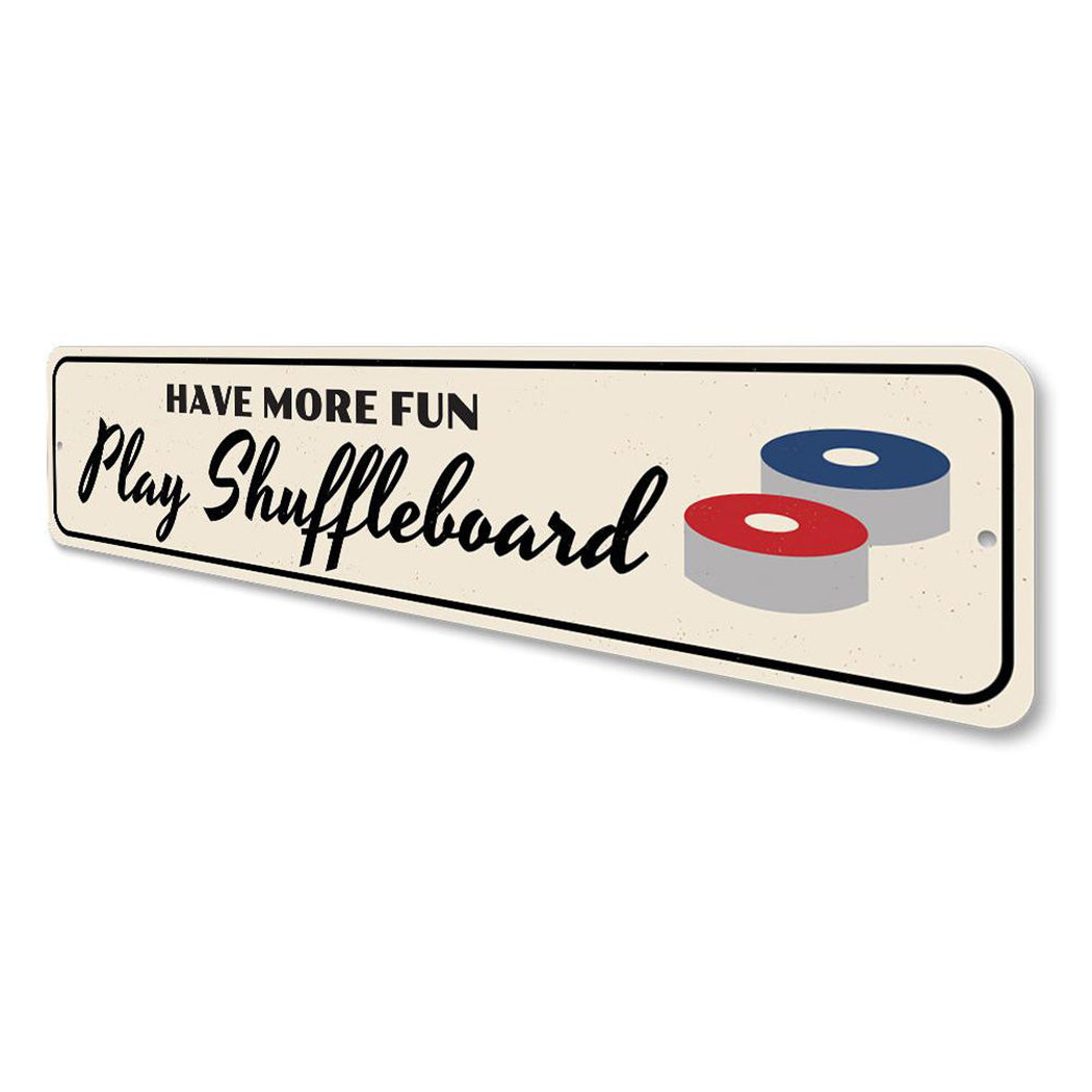 Fun Shuffleboard Sign