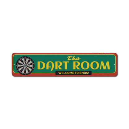 The Dart Room Metal Sign