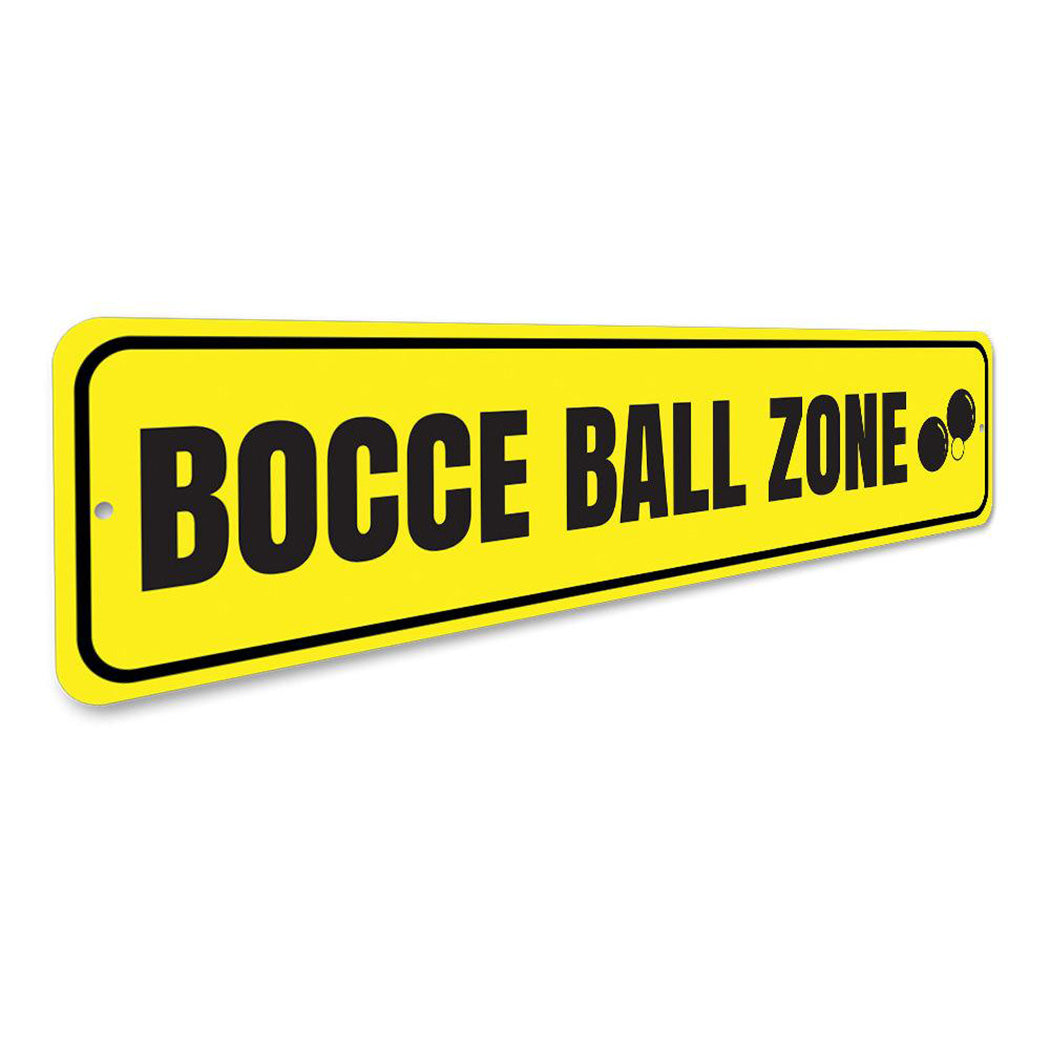 Bocce Ball Zone Sign