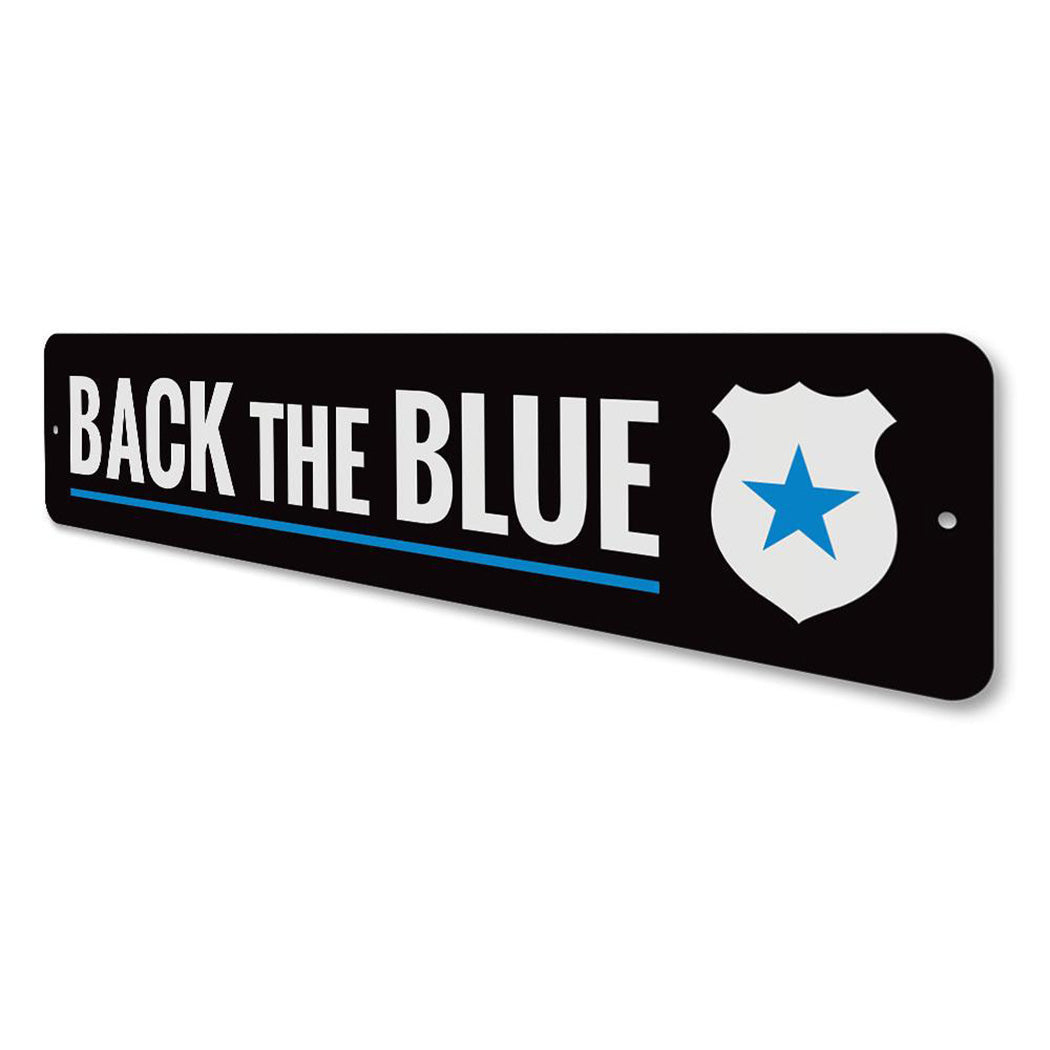 Badge Back The Blue Sign