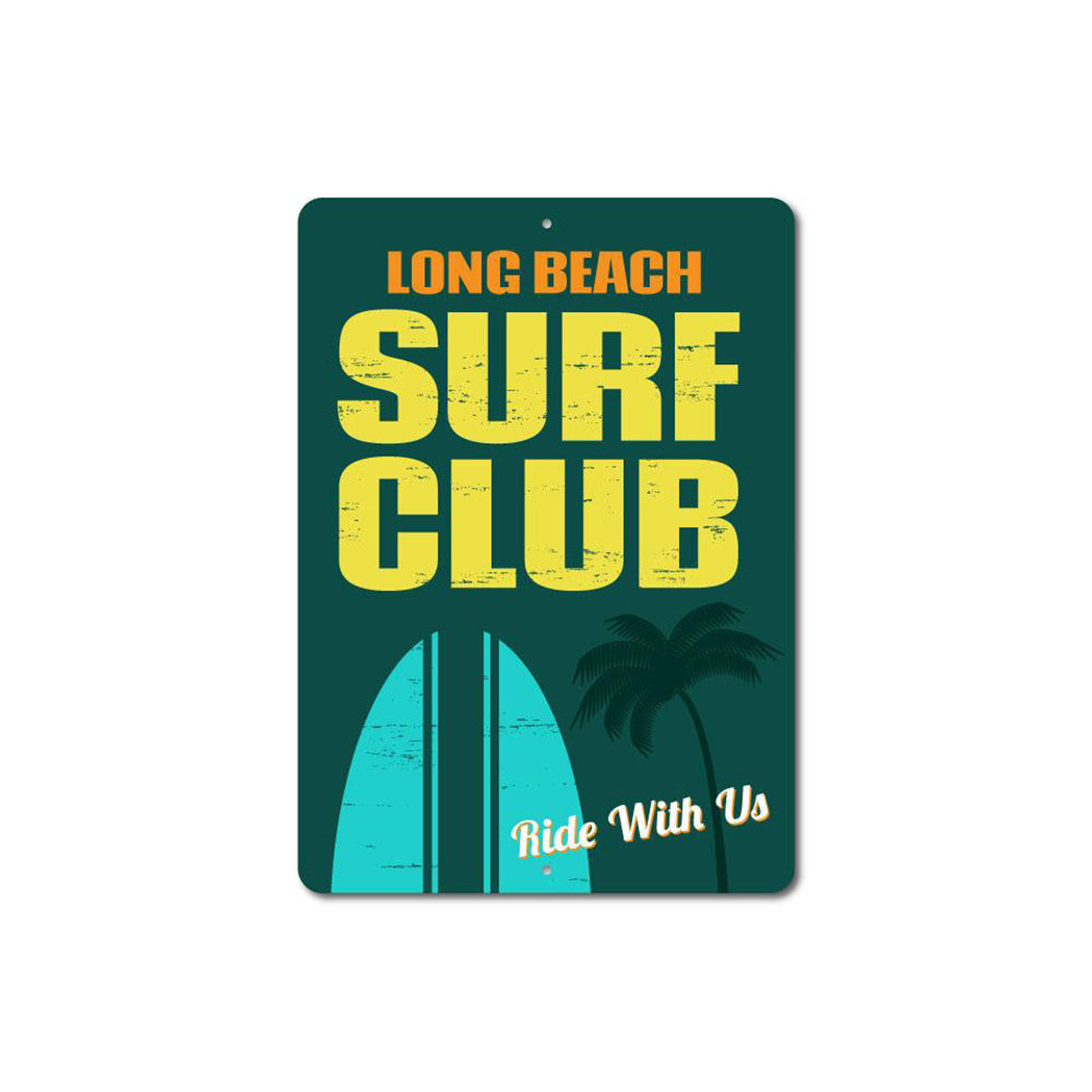 Beach Surf Club Sign