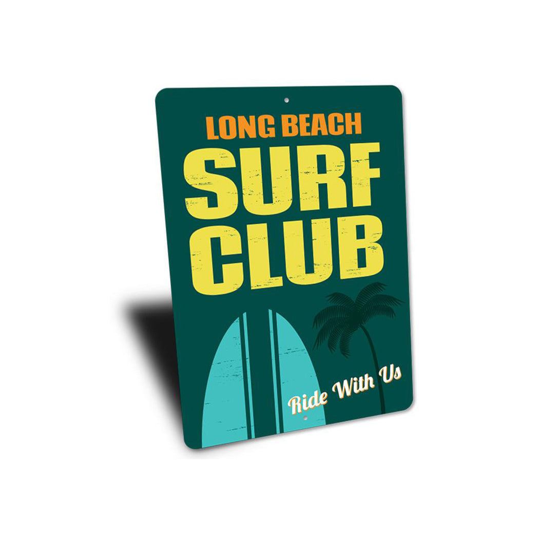 Beach Surf Club Sign