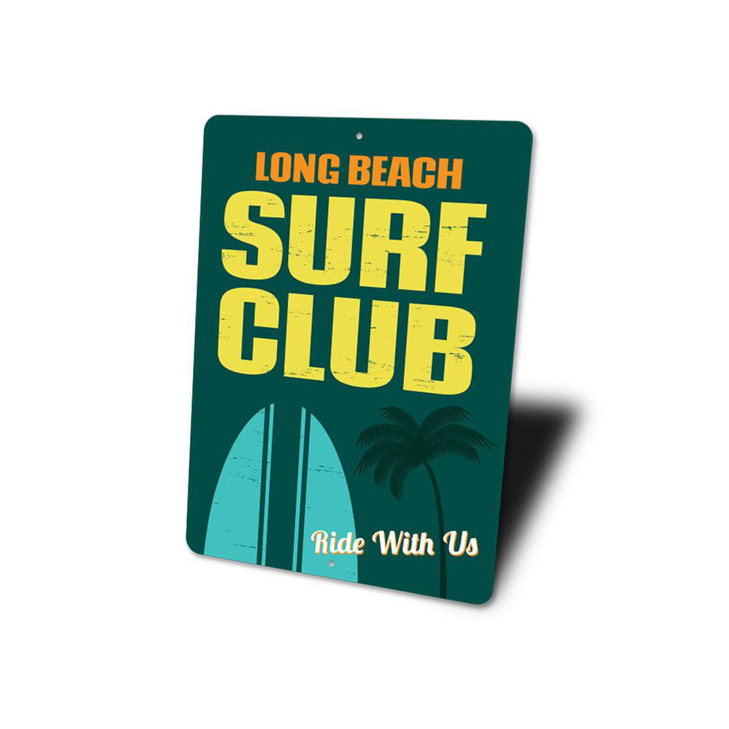 Beach Surf Club Sign