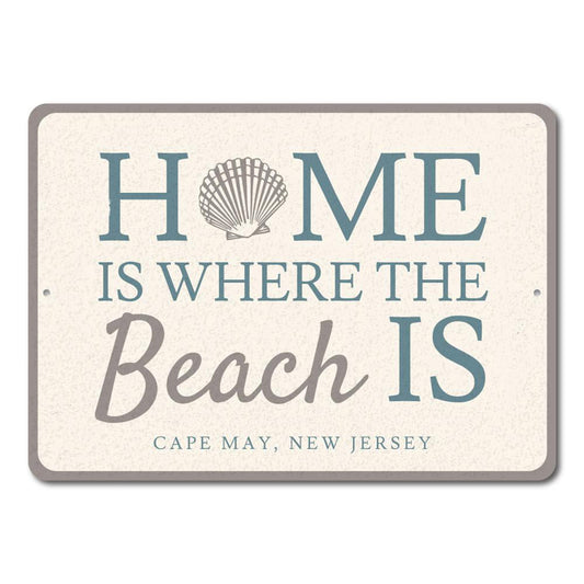 Home Is Where The Beach Is Sign