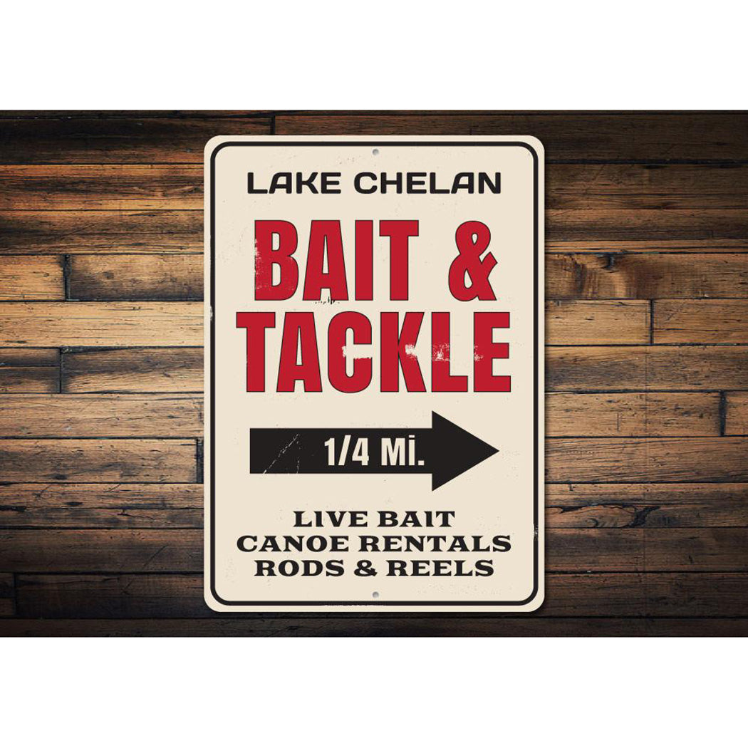 Bait & Tackle Mileage Sign