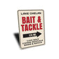 Bait & Tackle Mileage Sign