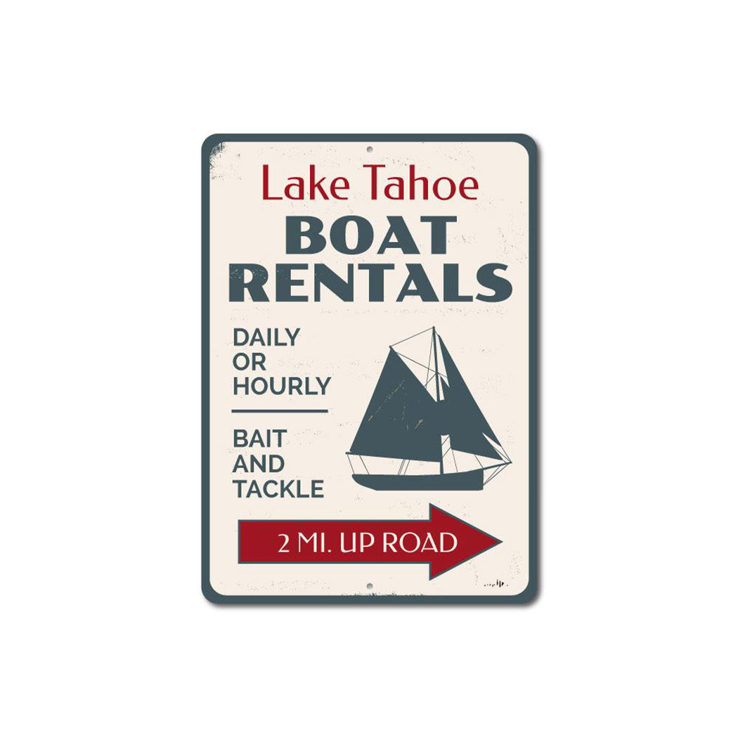 Boat Rentals Sailboat Sign