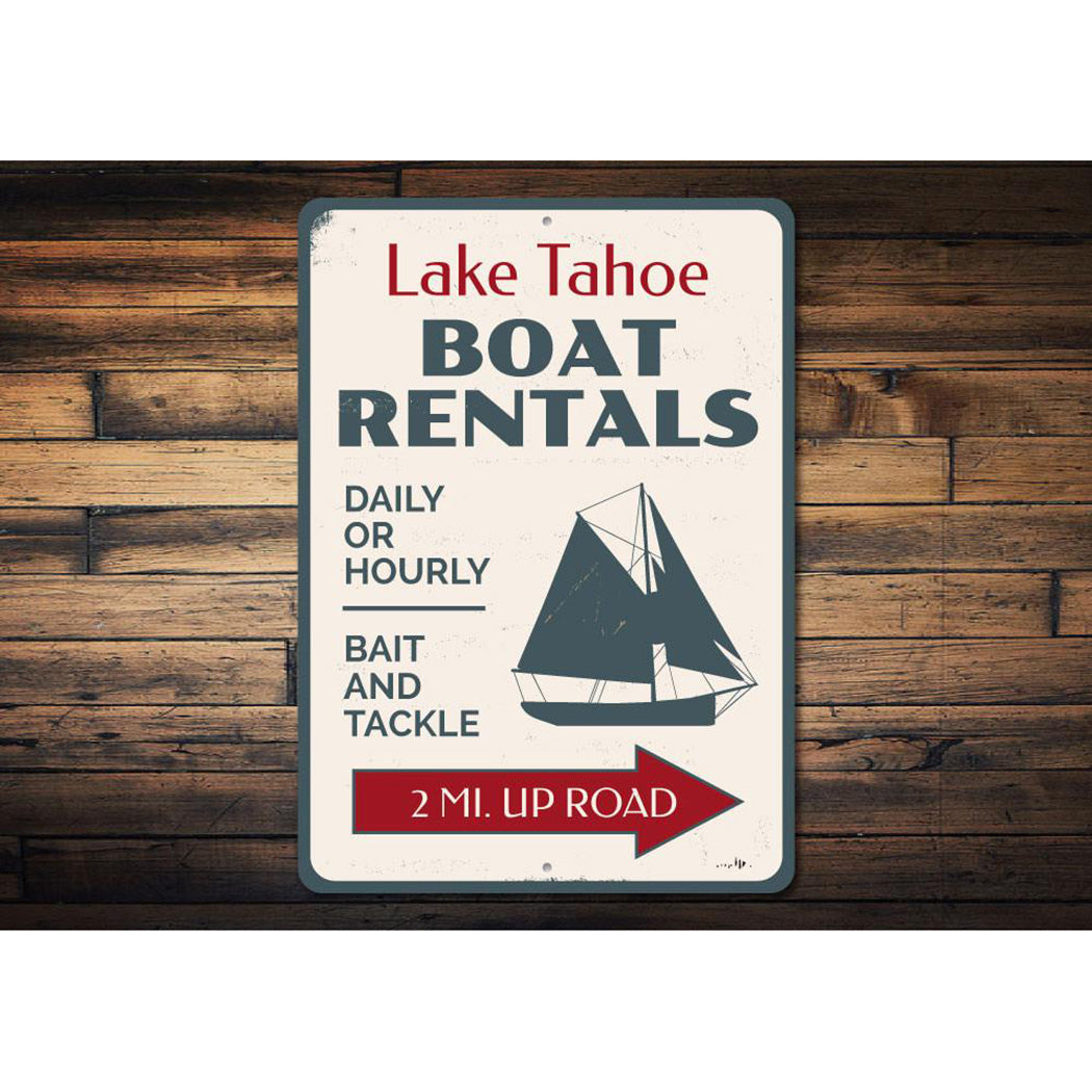 Boat Rentals Sailboat Sign