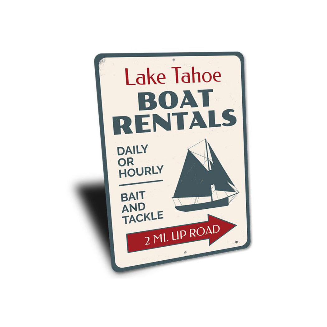 Boat Rentals Sailboat Sign