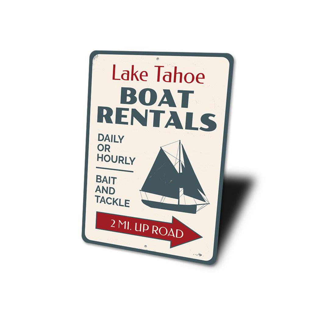 Boat Rentals Sailboat Sign