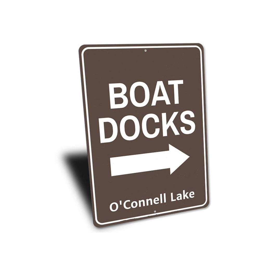 Boat Docks Arrow Sign