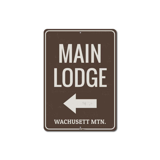Main Lodge Arrow Sign