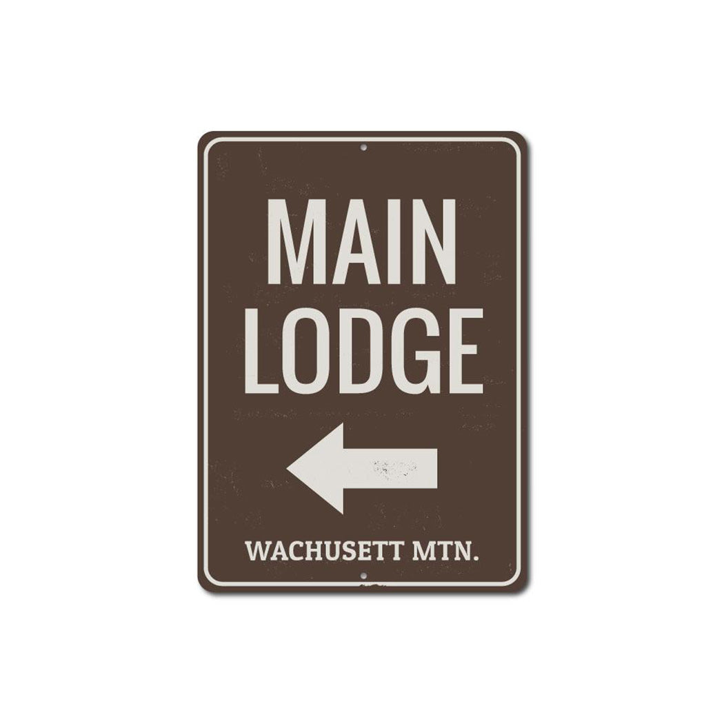 Main Lodge Arrow Sign