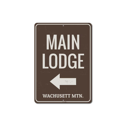 Main Lodge Arrow Sign