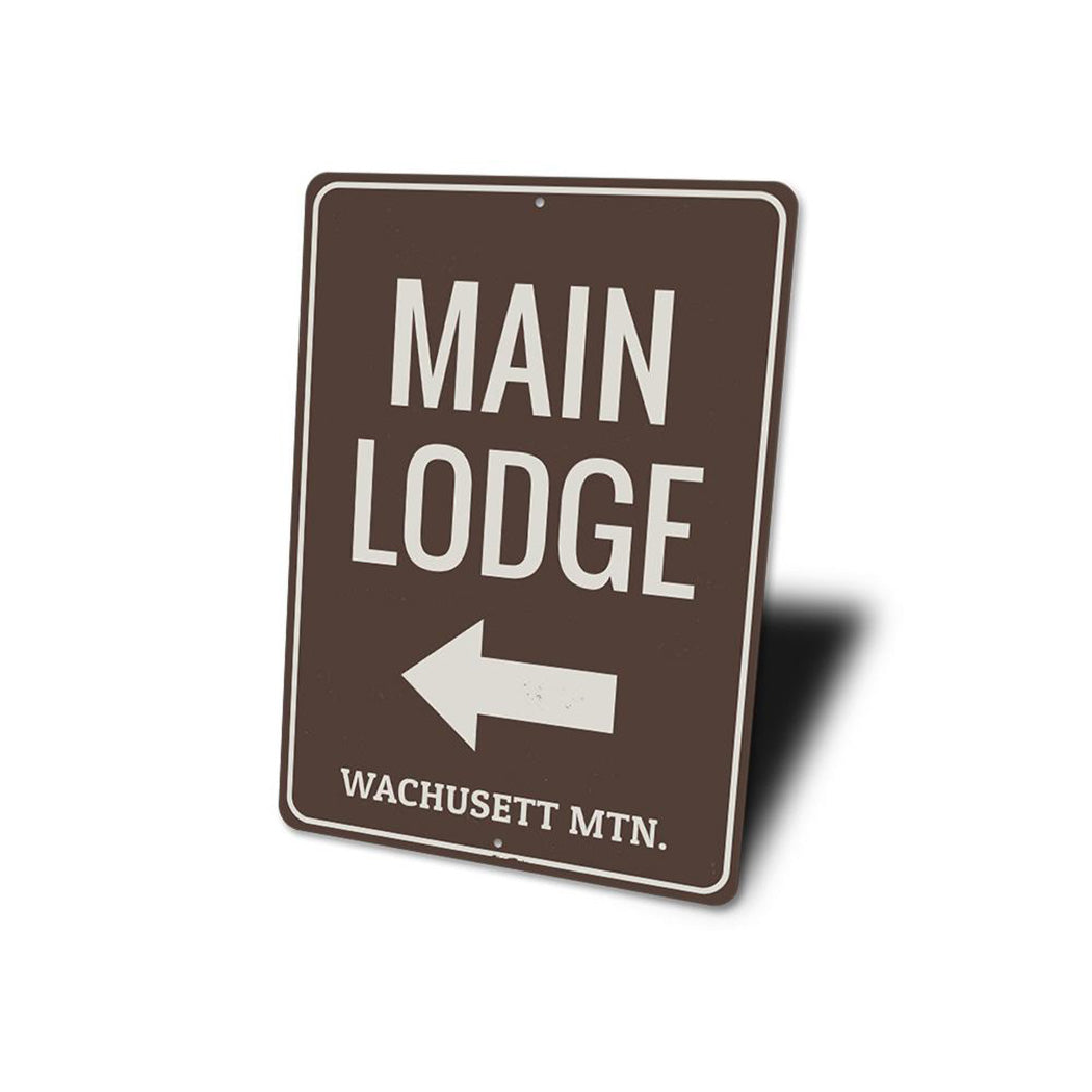 Main Lodge Arrow Sign