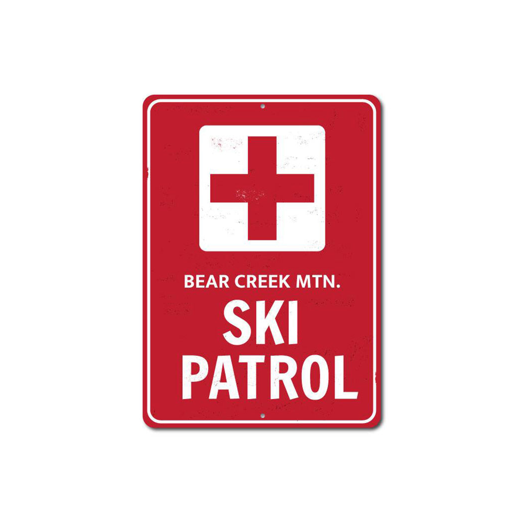 Ski Patrol Cross Sign