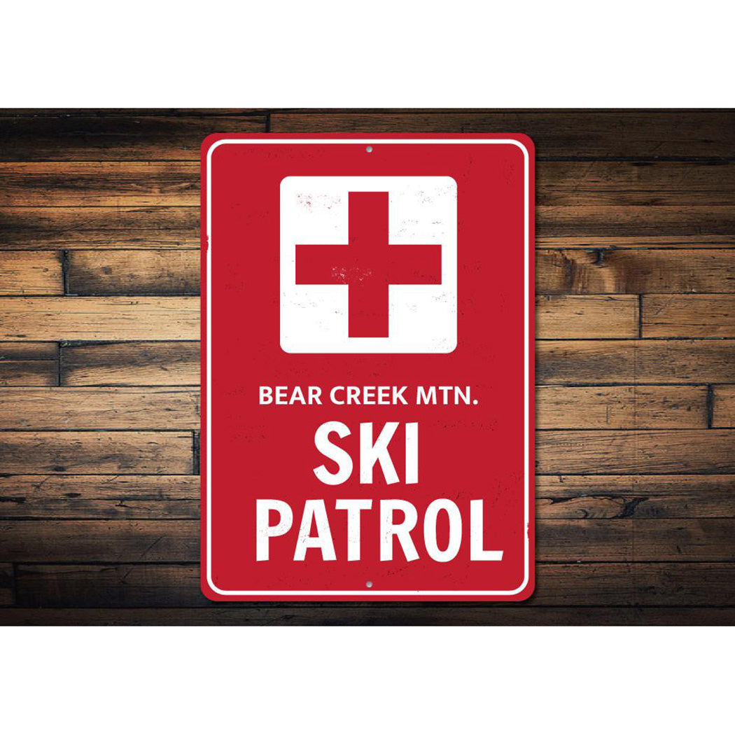 Ski Patrol Cross Sign